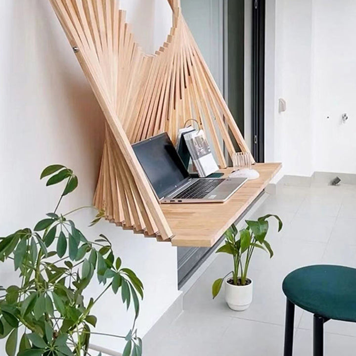 Contemporary Semicircle Solid Wood Desk