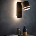 Contemporary Nordic Iron Square Spotlight Rotatable LED Reading Wall Sconce Lamp For Living Room & Bedroom