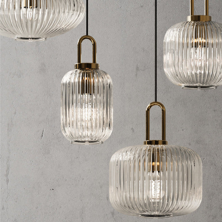 Contemporary Round Stainless Steel Pendant Light