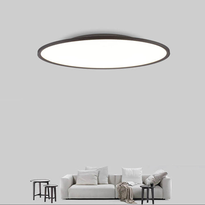 Minimalist Round Aluminum LED Flush Mount Ceiling Light 2