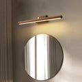 Nordic Minimalist Beechwood Copper Cylinder LED Bathroom Vanity Mirror Front Wall Sconce Lamp For Living Room & Bathroom