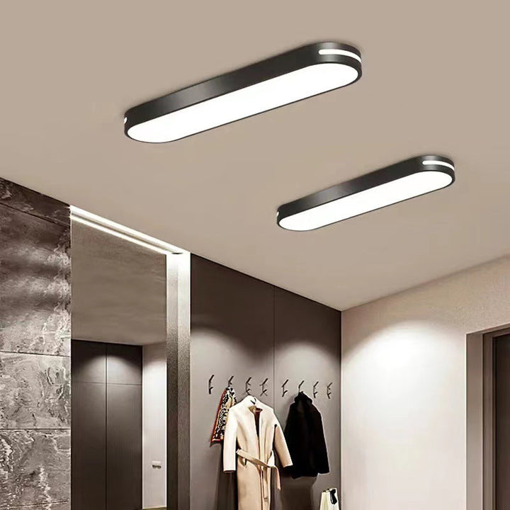 Elliptical Minimalist Acrylic LED Flush Mount Ceiling Light
