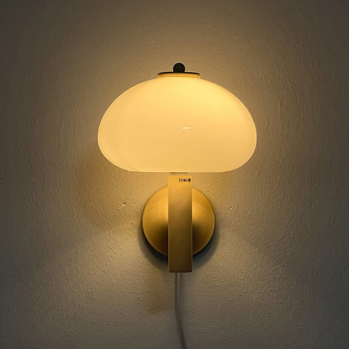 Contemporary Dome Glass Wall Sconce