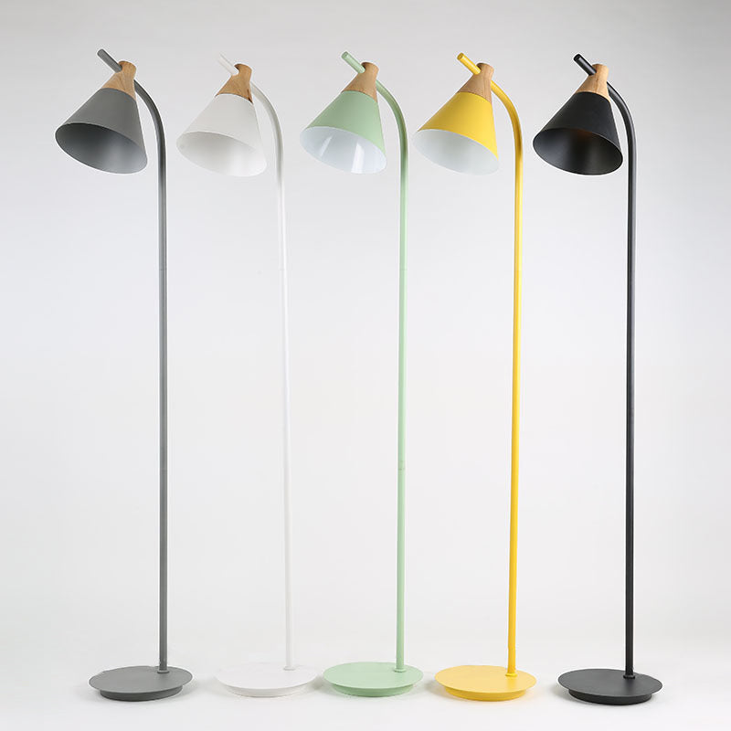 Contemporary Round Metal Floor Lamp
