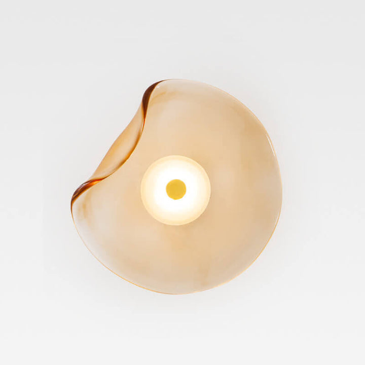 Minimalist Round Glass LED Wall Sconce