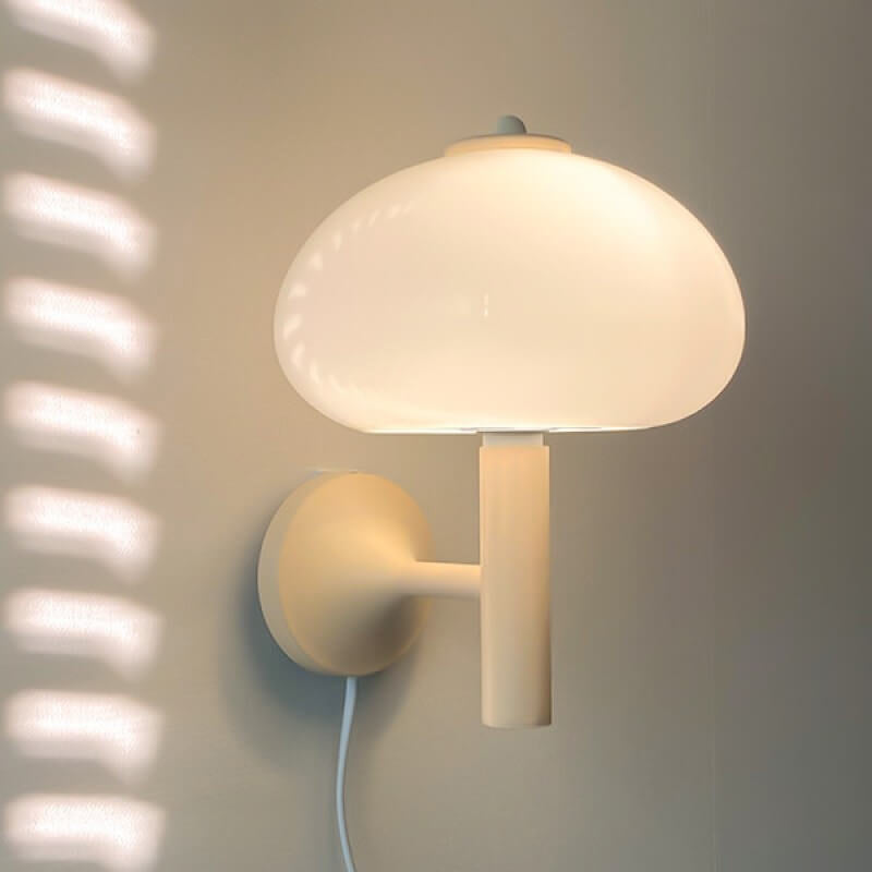 Contemporary Dome Glass Wall Sconce