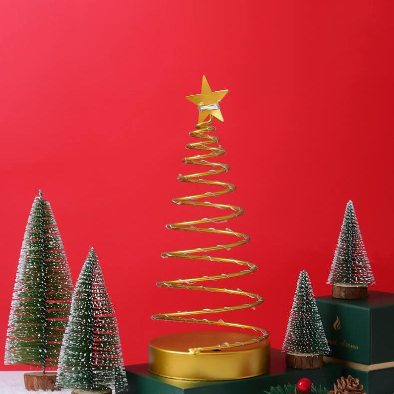Spiral Star Christmas Night Light
