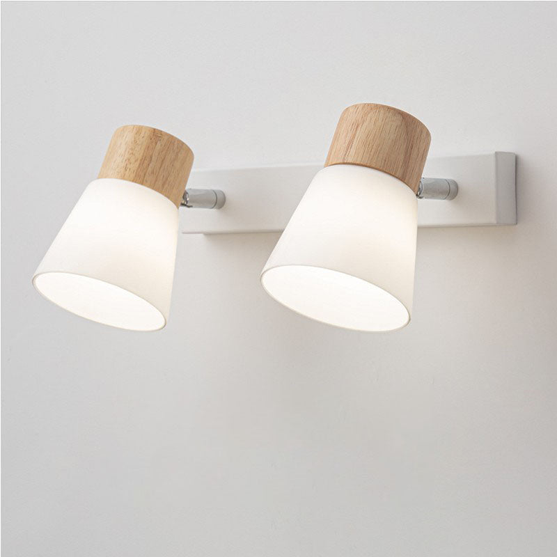 Minimalist Glass 2-Light Vanity Light