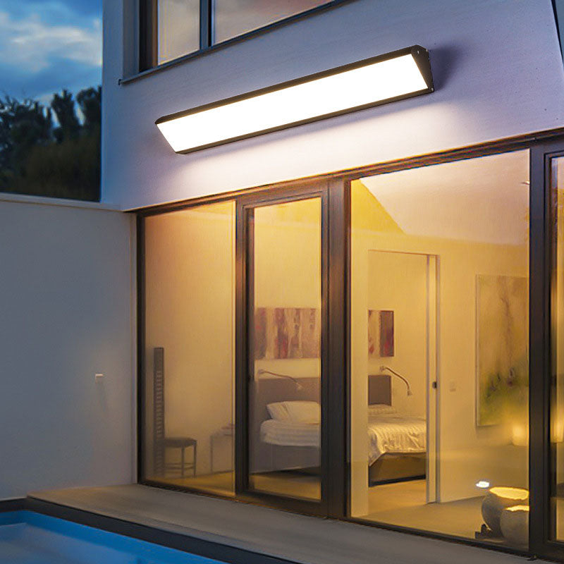 Contemporary Rectangular Aluminum LED Wall Sconce