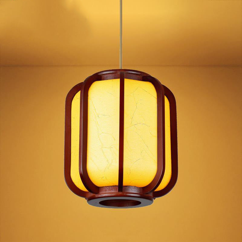 Traditional Lantern Wooden Pendant Light