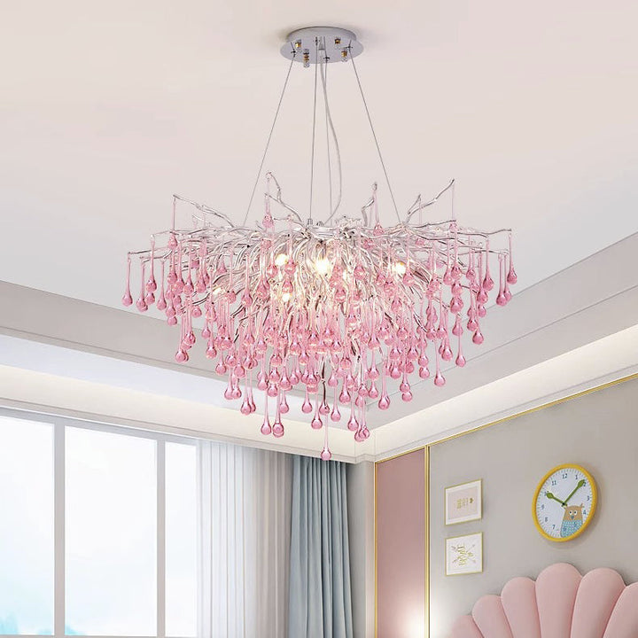Modern Branch Aluminum Chandelier