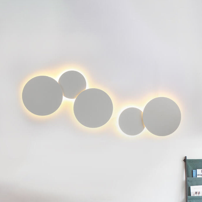 Eclipse Minimalist Round Iron LED Wall Sconce