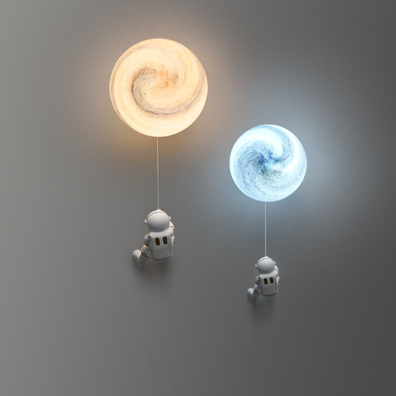 Orb Contemporary Resin Wall Sconce