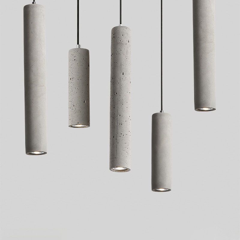 Contemporary Cylindrical Pendant Light