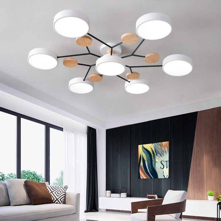 Nordic Molecule LED Semi-Flush Ceiling Light