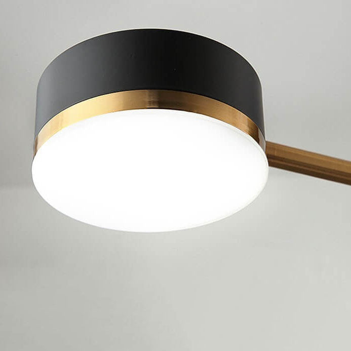 Minimalist 8-Light Semi-Flush Ceiling Light