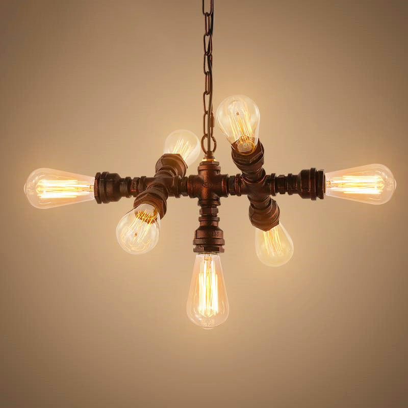 Industrial Iron 7-Light Chandelier
