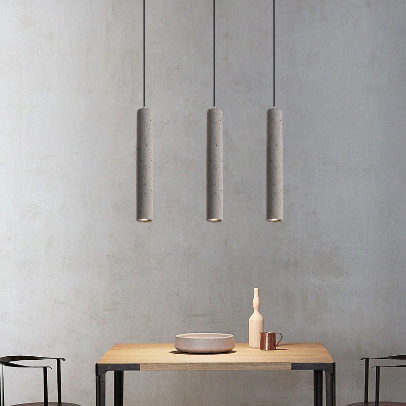 Contemporary Cylindrical Pendant Light