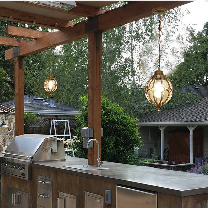 Traditional Aluminum Waterproof Pendant Light