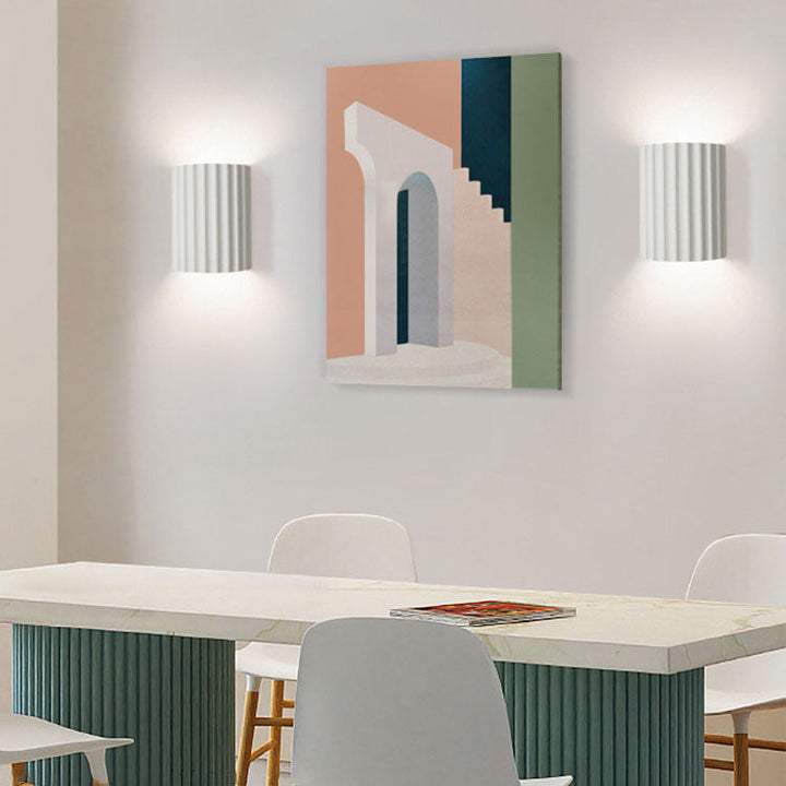 Contemporary Resin 2-Light Wall Sconce