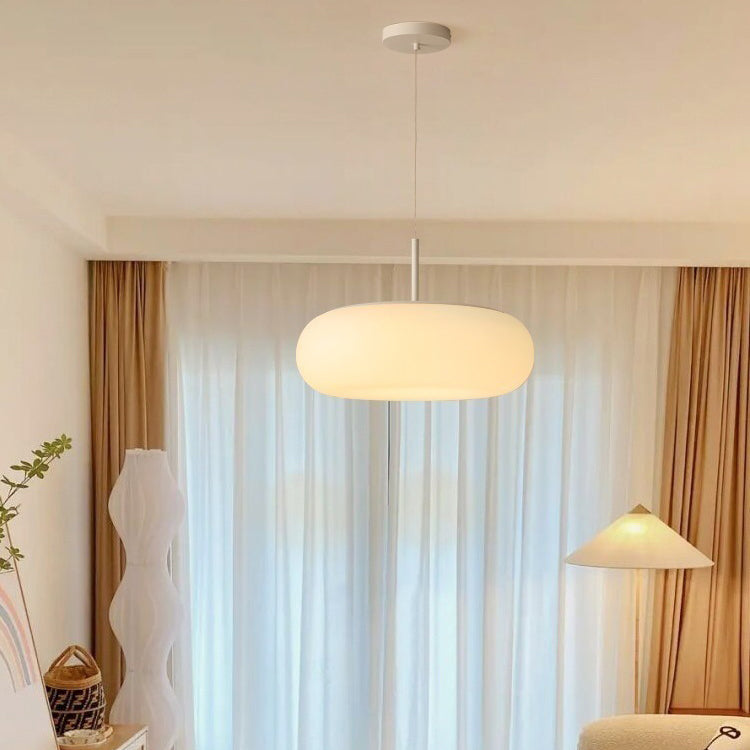 Minimalist Oval Iron LED Pendant Light