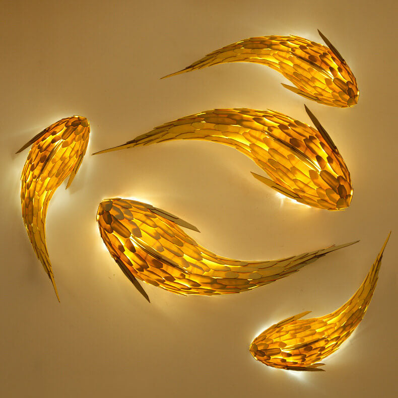 Modern Wood 4-Light Wall Sconce