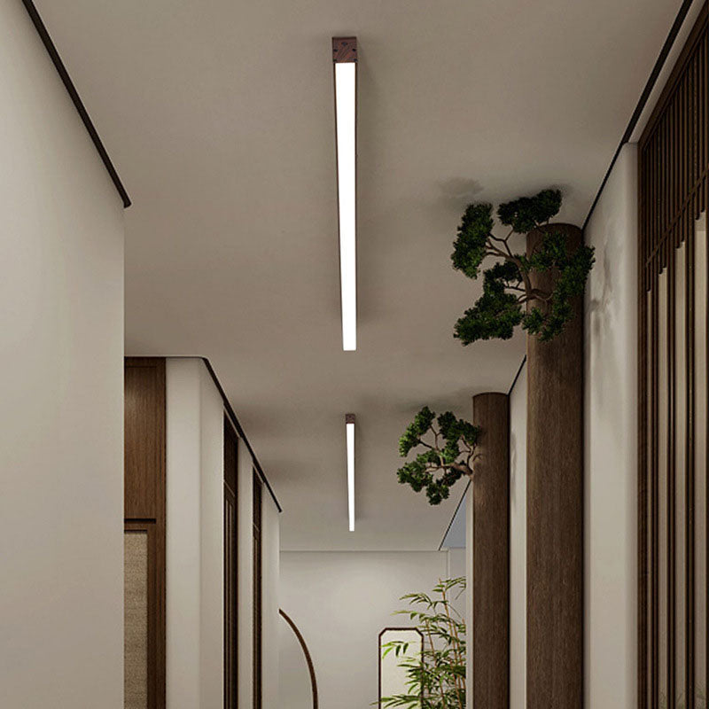 Minimalist Aluminum LED Flush Mount Ceiling Light