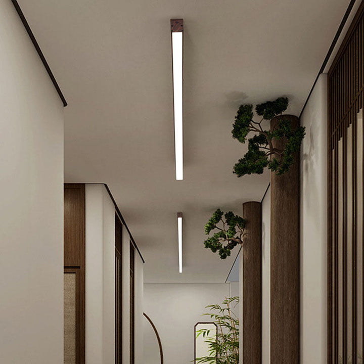 Minimalist Aluminum LED Flush Mount Ceiling Light