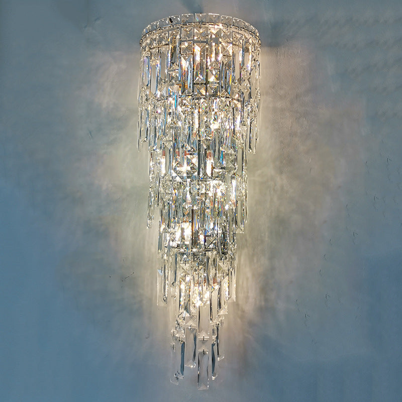 Contemporary Crystal Wall Sconce