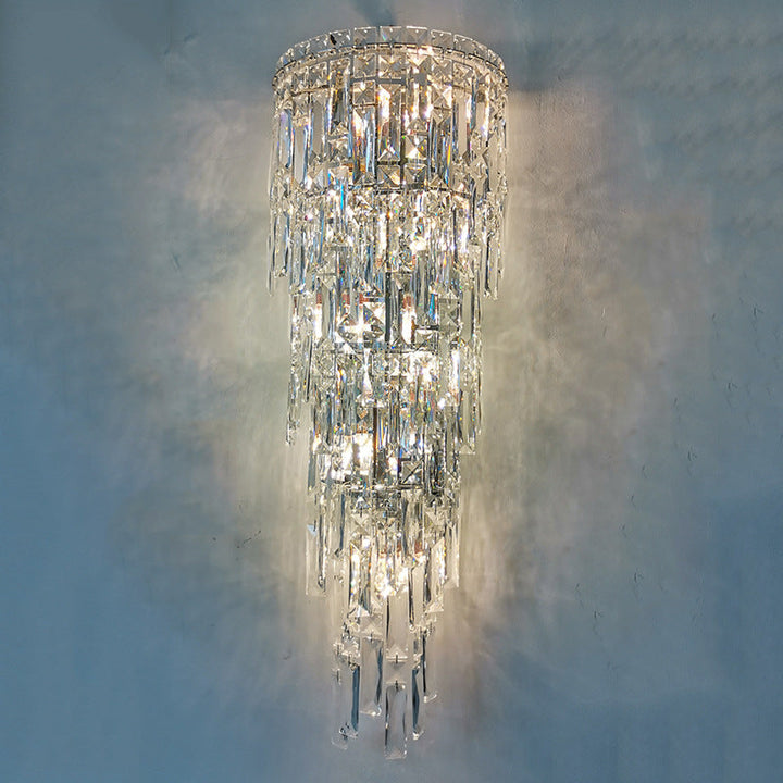 Contemporary Crystal Wall Sconce
