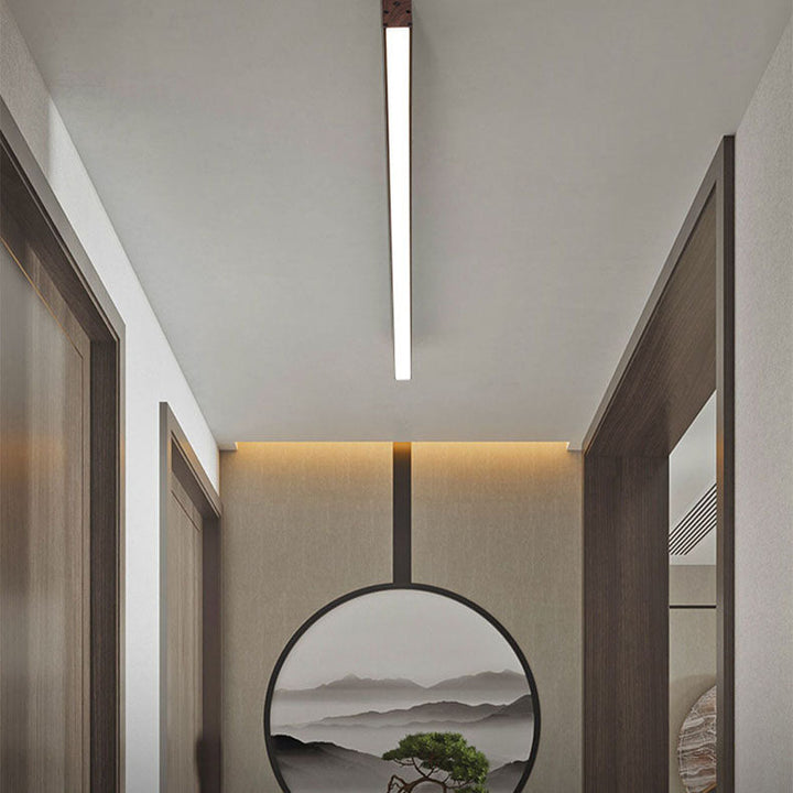 Minimalist Aluminum LED Flush Mount Ceiling Light
