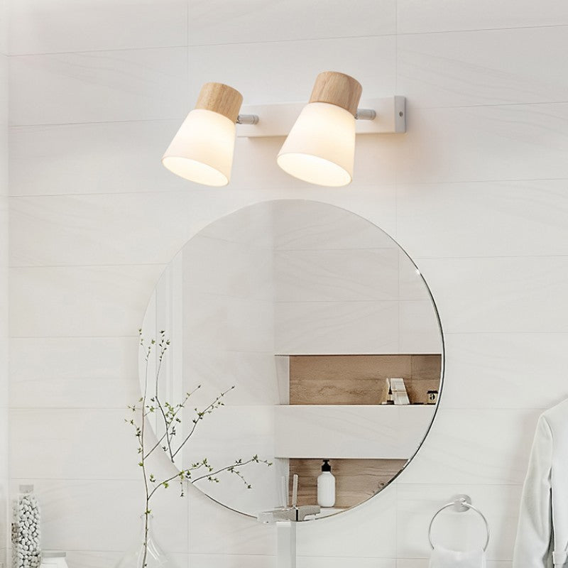 Minimalist Glass 2-Light Vanity Light