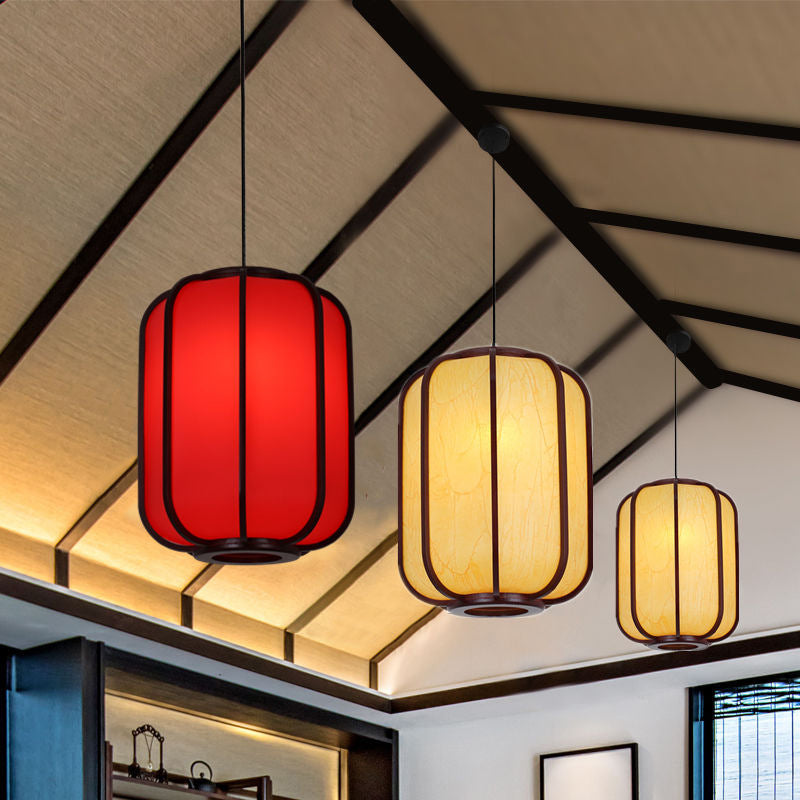 Traditional Lantern Wooden Pendant Light