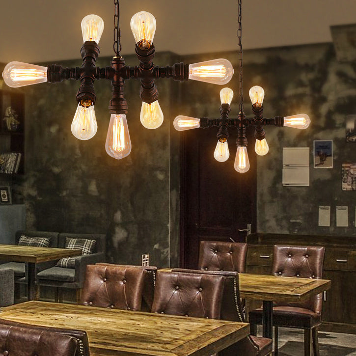 Industrial Iron 7-Light Chandelier