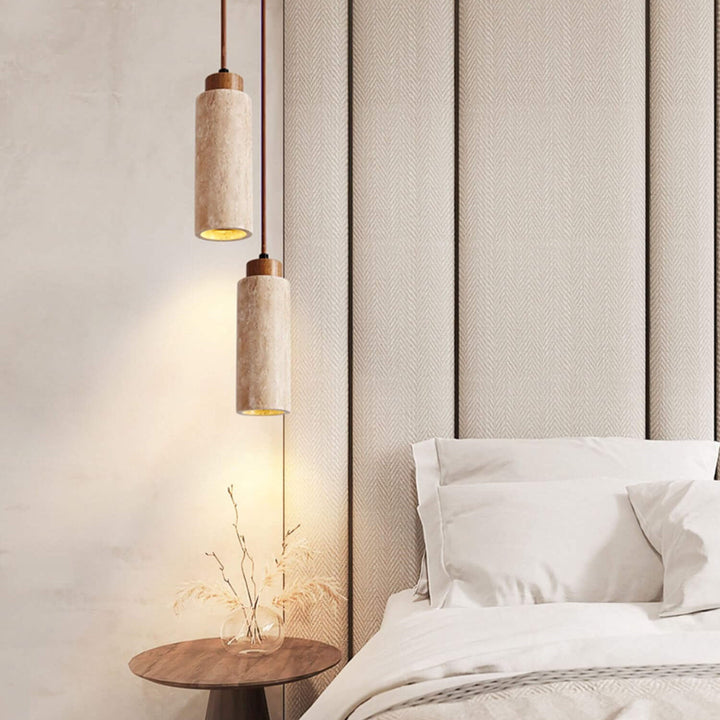 Wabi-Sabi Solid Wood 3-Light Island Pendant Light
