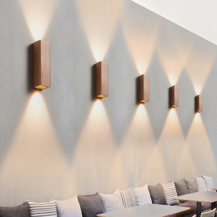 Brushed Minimalist Rectangular Aluminum LED Wall Sconce