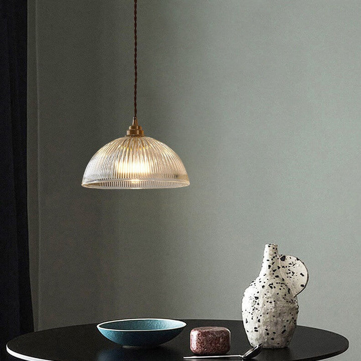 Minimalist Dome Brass Pendant Light