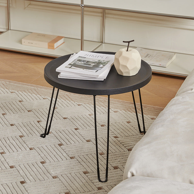 Minimalist Round Metal Foldable Coffee Table