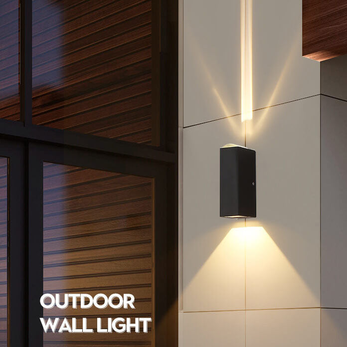 Minimalist Rectangular Aluminum LED Outdoor Wall Light
