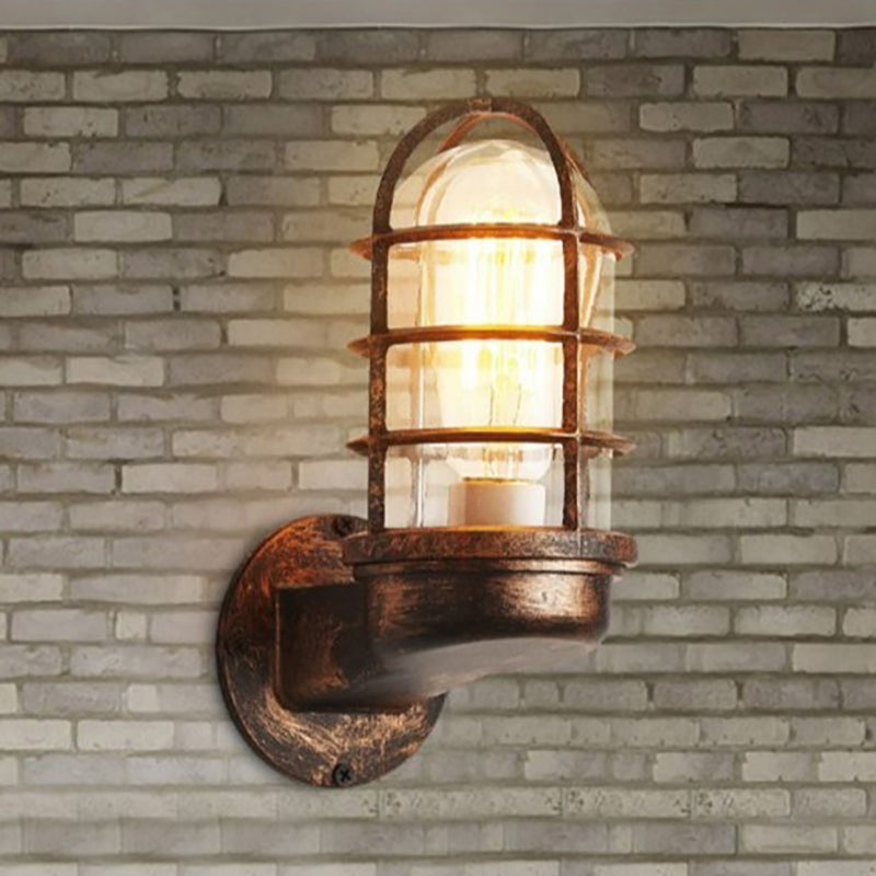 Contemporary Round Aluminum Waterproof Wall Sconce