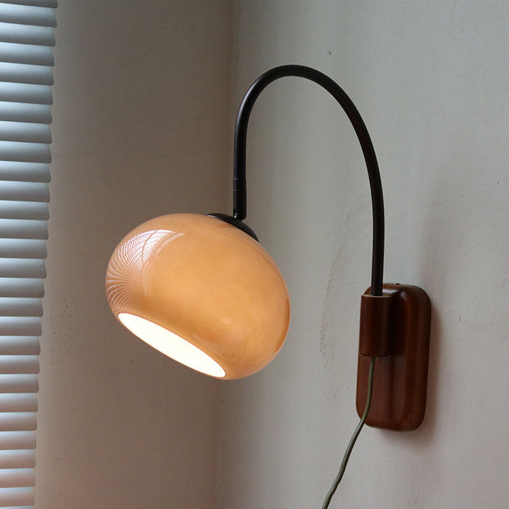 European Solid Wood Wall Sconce