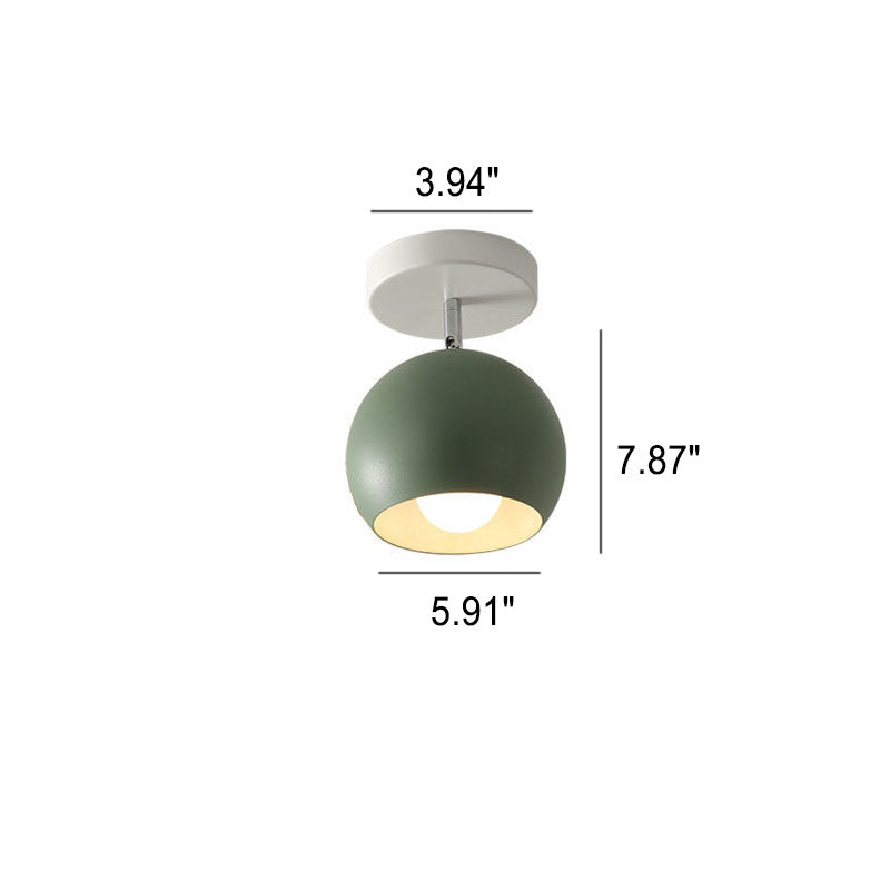 Nordic Dome Semi-Flush Ceiling Light