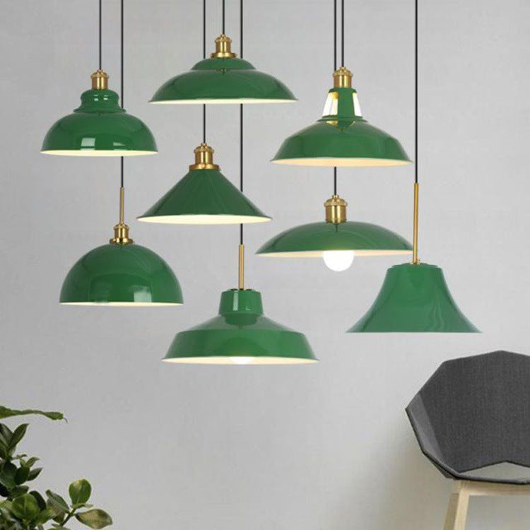 Industrial Dome Iron Pendant Light