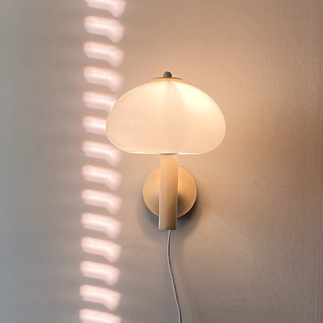 Contemporary Dome Glass Wall Sconce