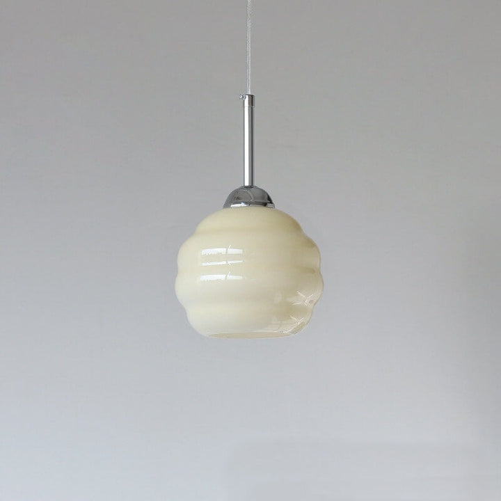 Vintage Round Glass Pendant Light