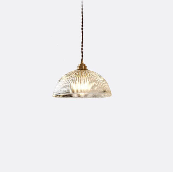 Minimalist Dome Brass Pendant Light