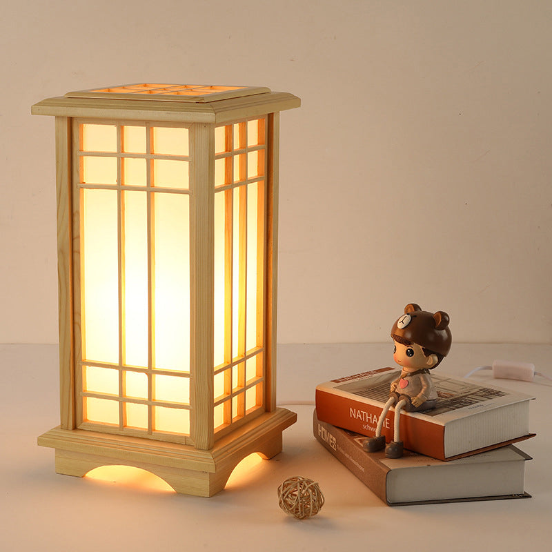Traditional Rectangular Acrylic 3-Light Floor Lamp