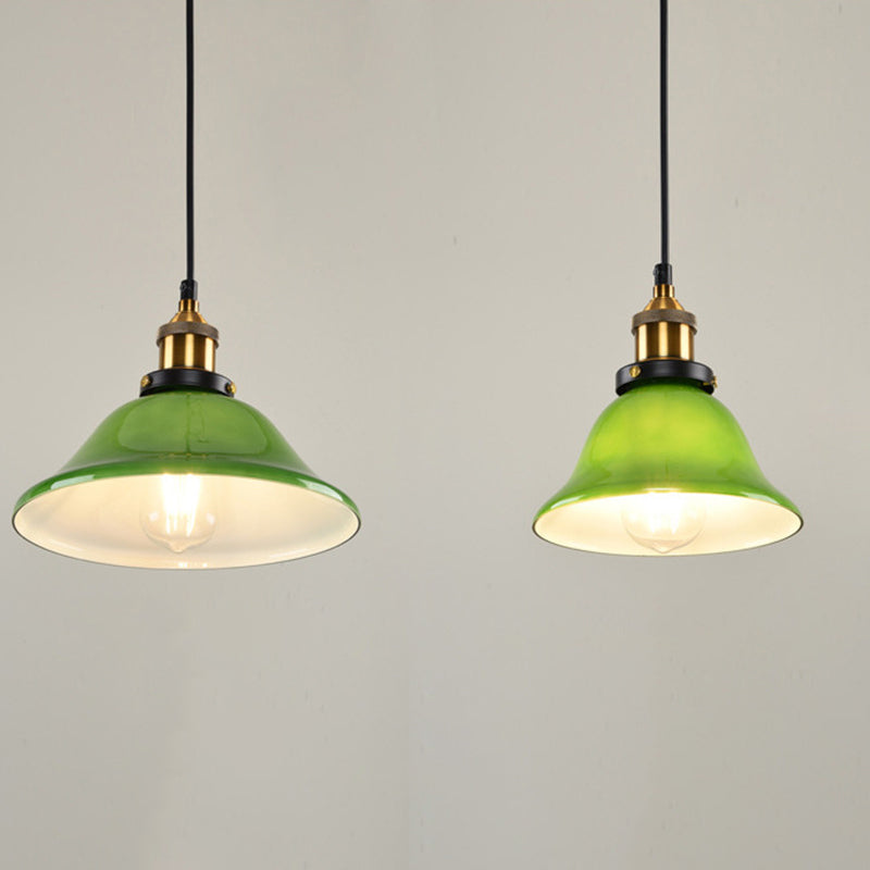 Retro Contemporary Glass Pendant Light