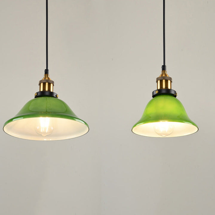 Retro Contemporary Glass Pendant Light