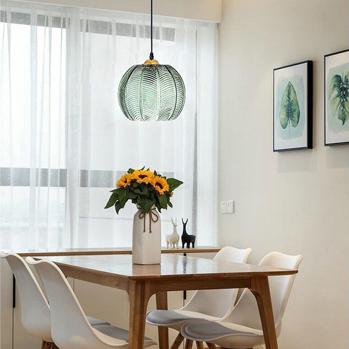 Contemporary Leaf Glass Pendant Light